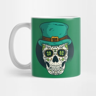 Sugar Skull St Patricks Day Of The Dead Women Shamrock Mug